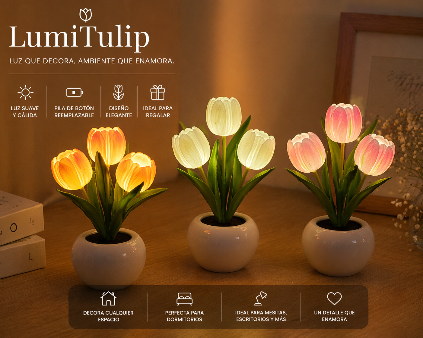 Lámpara de Tulipanes
